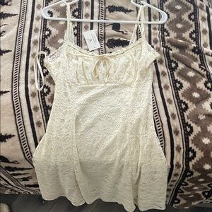 Elegant Cream Lace dress